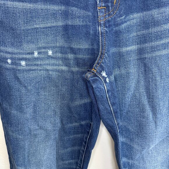 Madewell The Perfect Vintage Jean Medium Wash Distressed Raw Hem Denim Jeans 27 - Picture 3 of 5
